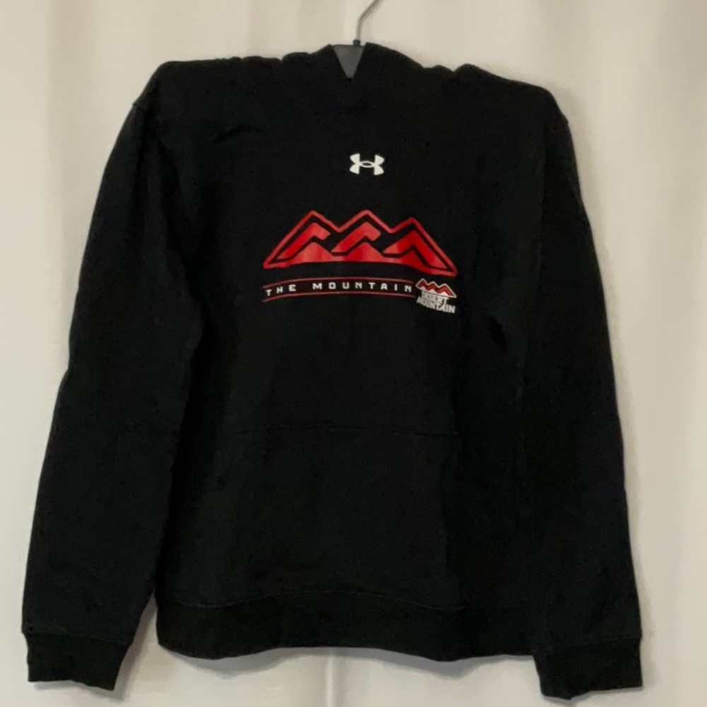 Under Armour Black Hoodie with Red Graphic
